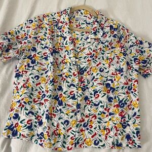 Vintage flower print shirt